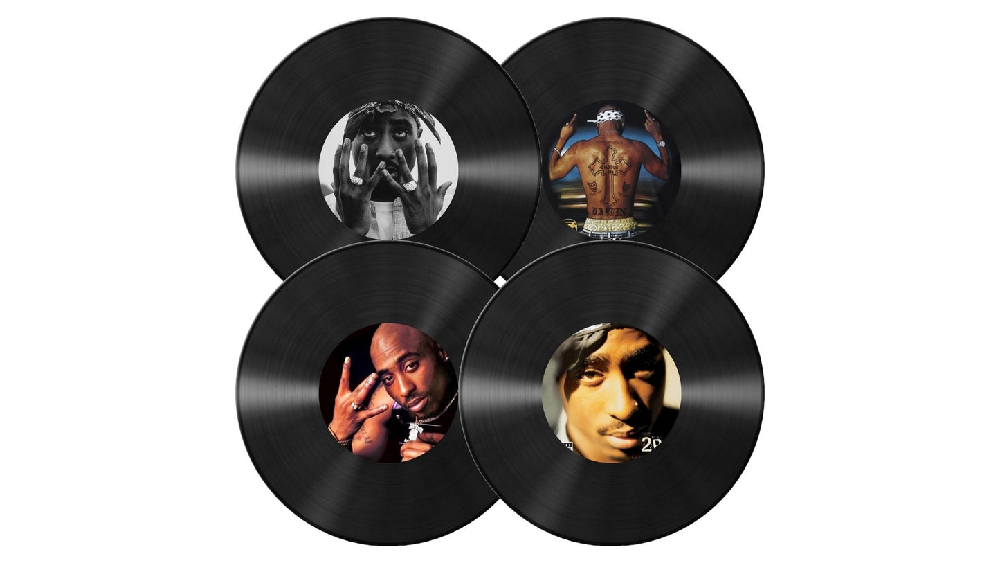 Vinlyn record Coasters 4 Piece