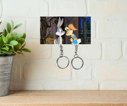 Bugs and Lola Couple Keychain Holder
