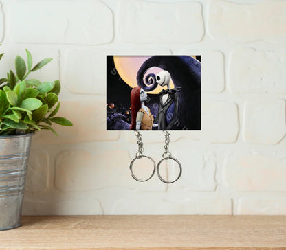 Jack and Sally Couple Keychain Holder