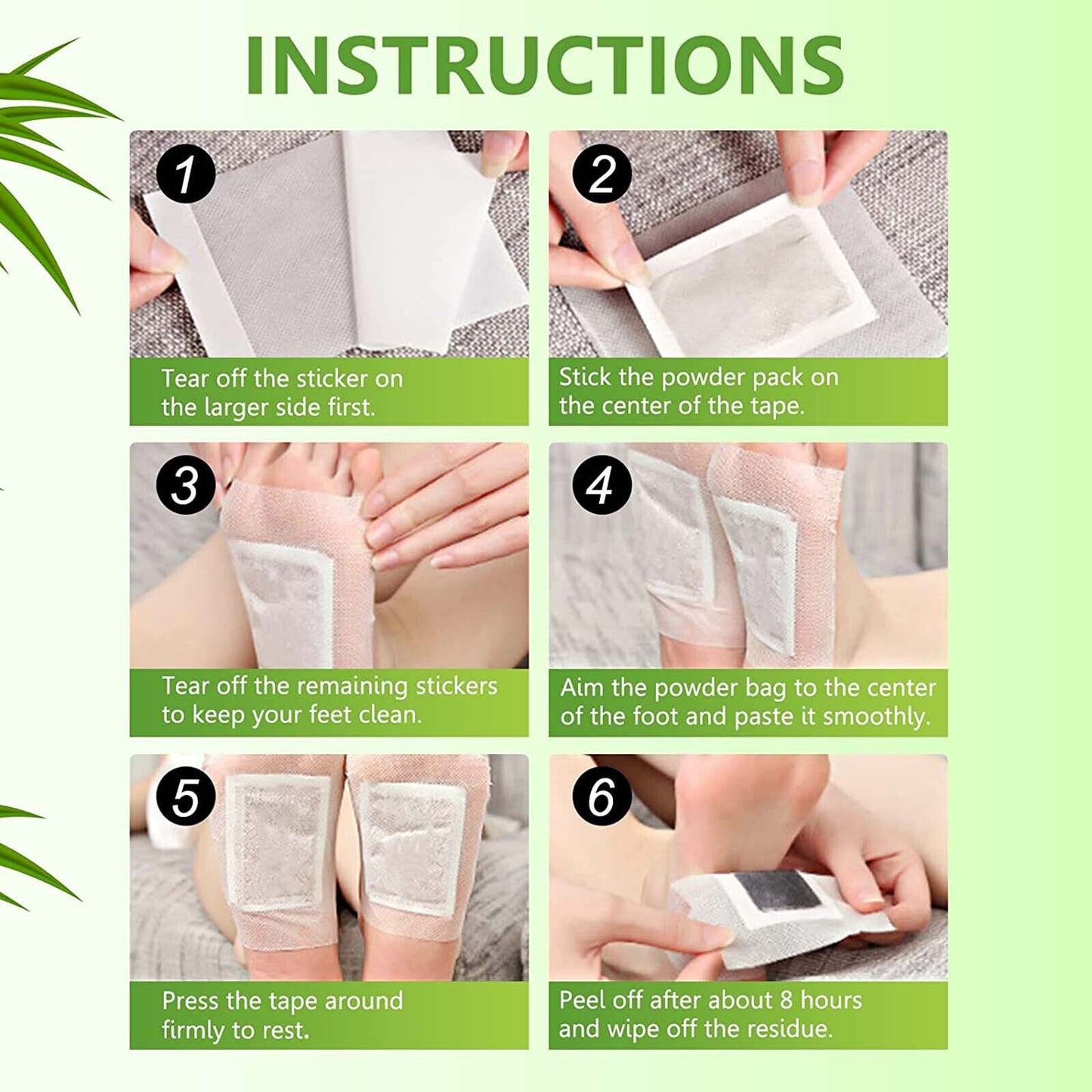 Bamboo Detox Foot Patch 10 piece